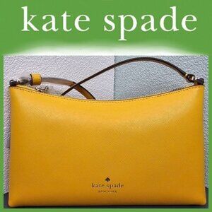 Kate Spade New York "Sadie"‎ Daffodil Yellow Leather Crossbody Bag